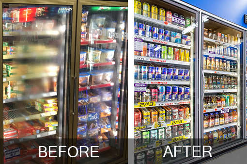 Glass Doors Before and After